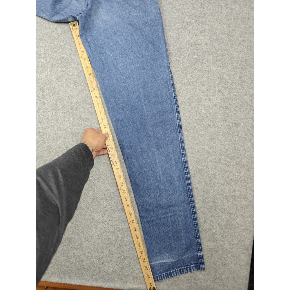 Vintage Rocky Mountain Jeans Womens 24 Blue Med Wash High Rise Tapered Denim - Picture 7 of 9